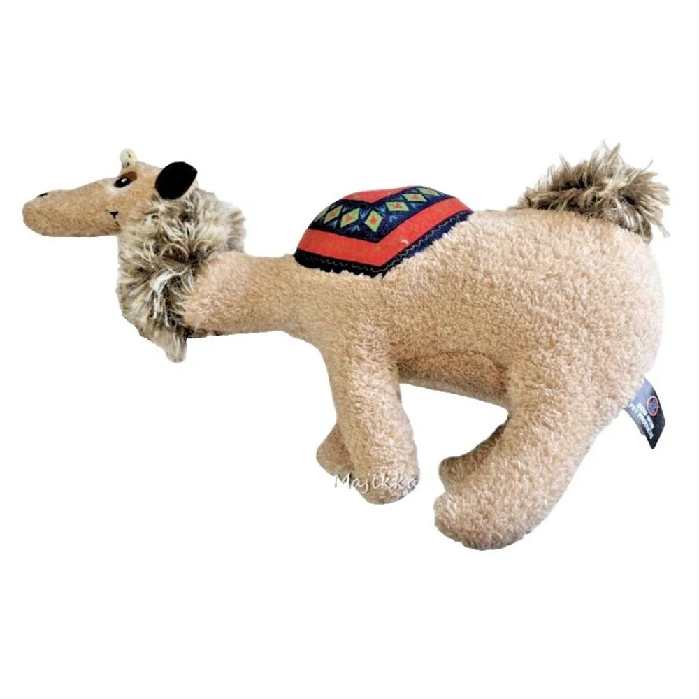 Camel Dog Stuffed Toy Bow Wow Pet Cuddle Toss Fetch Play Squeak Squeaky 13